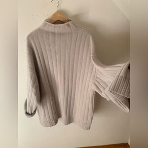 H&M Oversized wool/cashmere blend mock neck sweater